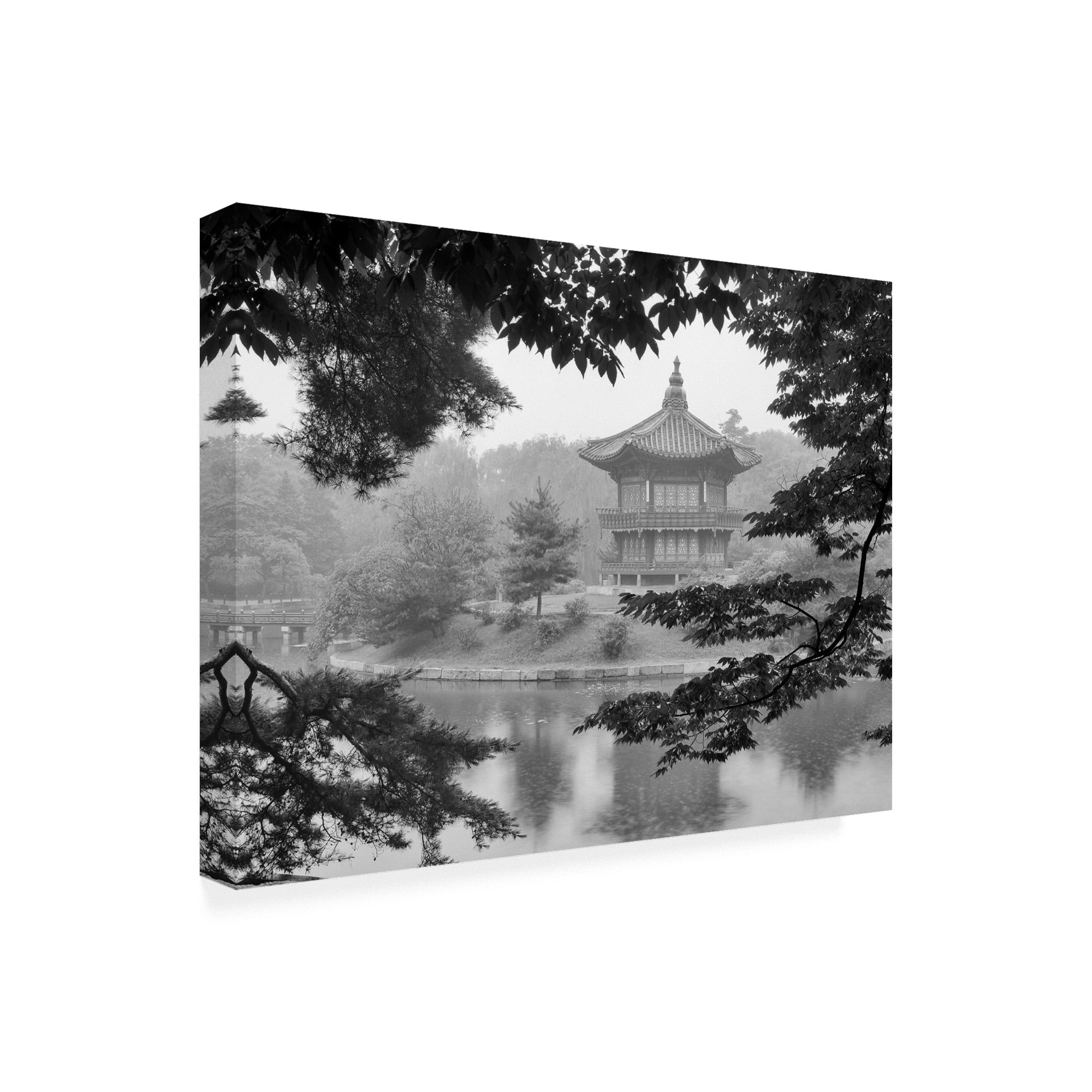 Trademark Fine Art 'Lotus Pavilion Korea' Canvas Art by Monte Nagler