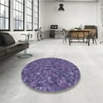 thumbnail image 3 of Ahgly Company Indoor Square Patterned Light Purple Area Rugs, 7' Square, 3 of 6