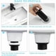 thumbnail image 5 of Elegante tapón de drenaje emergente para lavabo de baño, construcción de latón macizo, acabado resistente a la corrosión para lavabos sin rebosadero, instalación sin herramientas, adecuado para, 5 of 5