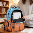 thumbnail image 5 of Xoenoiee Basketball Ice Cream Drip Print Backpack Daypack for Boys Girls, Large Capacity 17 Inch School Bag Lightweight Portable Knapsack Shoulder Bookbag Rucksack Satchel for Student, 5 of 7