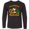 thumbnail image 3 of Inktastic I'm Excited for Oktoberfest with Cute Hedgehog Long Sleeve Youth T-Shirt, 3 of 5