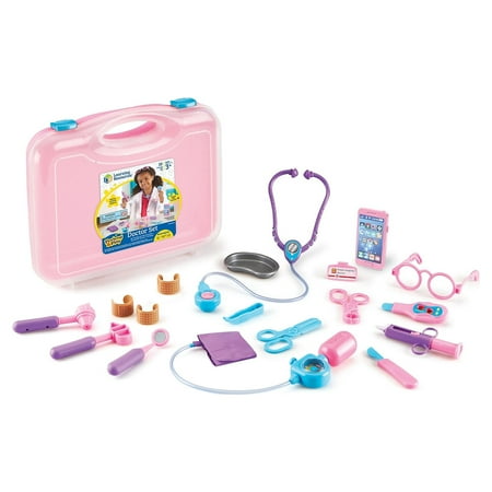 UPC: 0765023890488 | Learning Resources Pretend and Play Doctor Set 19 Pieces Pink