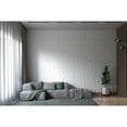 thumbnail image 2 of AG Trade Dundee Deco White Honeycomb PVC 3D Wall Panels, Decorative Wall Paneling Sample, 9" x 9", 2 of 3
