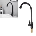 thumbnail image 4 of Kitchen Vintage Faucet Hot And Cold Water Mixer Tap Bright Brushed Finish Black  For Bathroom ANGGREK Otros, 4 of 7