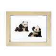 thumbnail image 1 of Playing Partner Panda Accompanied Desktop Photo Frame Picture Art Decoration Painting 6x8 inch, 1 of 3