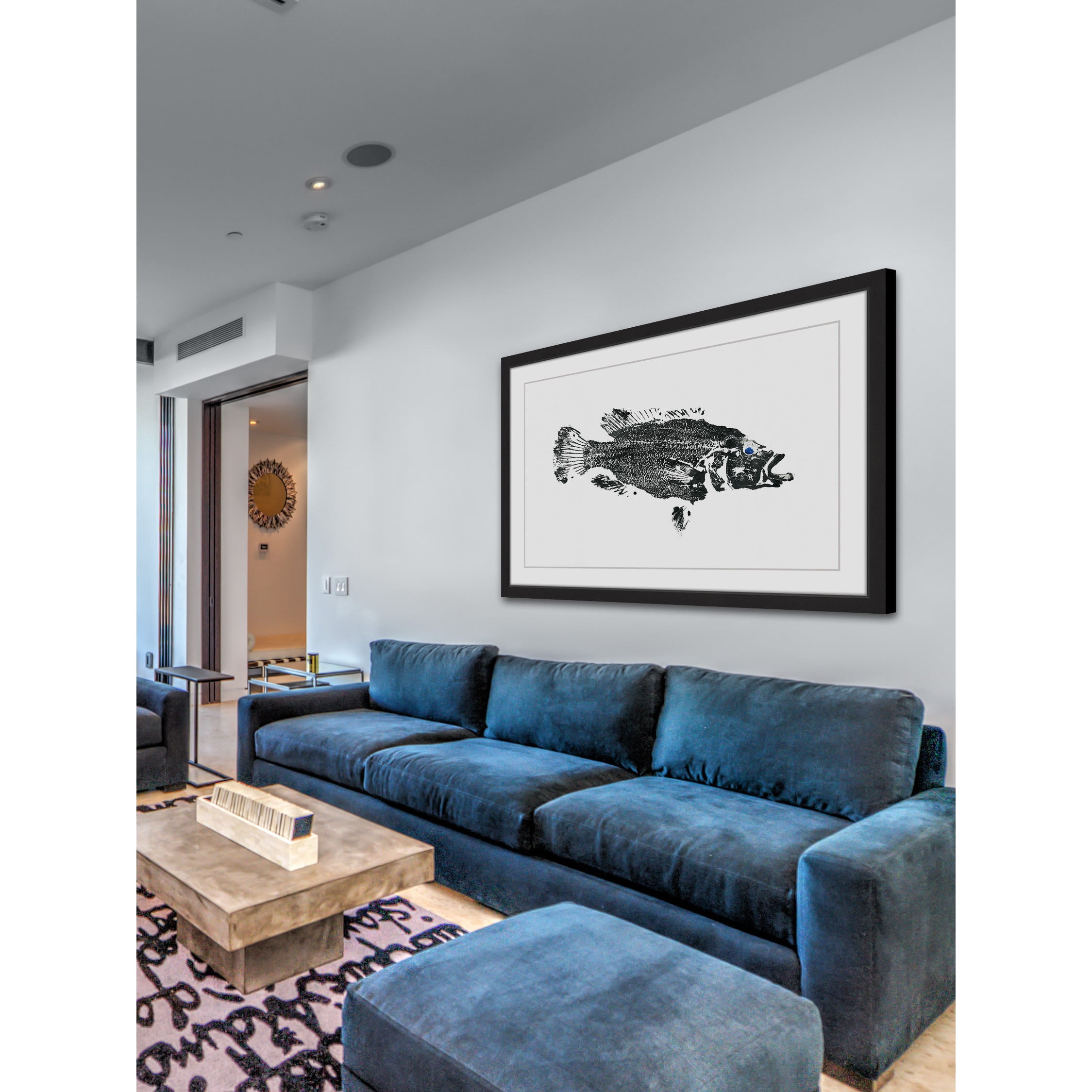 MARMONT HILL 'Emperor Bass' Framed Painting Print 30 x 20