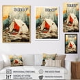thumbnail image 4 of Designart "Minimalist Collage Of Camping Travel" Camping Travel Floater Framed Canvas Art Print, 4 of 5