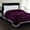 Purple, variant on Plazatex Soft Plush Corduroy Sherpa Lined Oversized All Season Comfort for Bedroom or Lounging Blankets - Queen 90x90", Burgundy