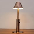 thumbnail image 1 of pitrice Dimmable Table Lamp Bar Decor Battery Desk Bedside Umbrella Bronze, 1 of 7