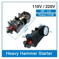 thumbnail image 2 of EJYWPSWD Clixon Compressor Relay Starter Black Freezer Load Relay for Refrigerator 110v 220v Hammer Starter Dfs Long Black, 2 of 5