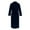 Navy, variant on POIUYTR Mens Robes Plush Fleece Long Robe Fuzzy Warm Spa Bathrobe Full Length Shawl Collar Winter House Robes with Pockets