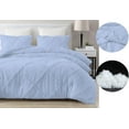 thumbnail image 6 of DNG Creations 5 Piece Diamond Ruffle Comforter 100% Egyptian Cotton, 800TC - Solid Light Blue Colour - Super Soft 550 GSM All Season ( Twin/Twin XL - Size ), 6 of 6