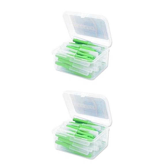 Seitruly Cepillo interdental de 40 Uds., hilo flexible, cepillos de de empuje, herramienta de higiene bucal para interiores y exteriores, Type4 NO4 Seitruly CBP089677