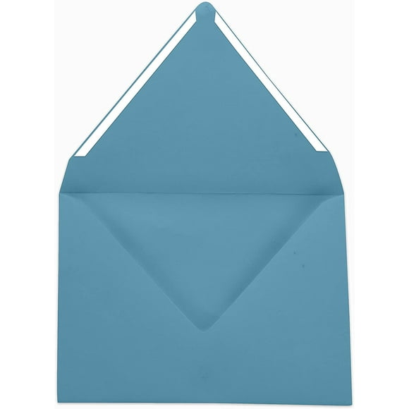 Darling Souvenir Euro V-Flap Envelopes, Self-Adhesive, 5.25 x 7.25 Inches, Baby-Blue, 100 Count