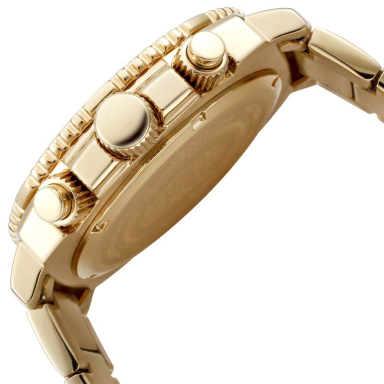 men's 0619 ii collection chronograph gold dial 18k gold-plated