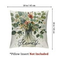thumbnail image 4 of nygtbtfer Throw Pillow Covers, Leaves Pillow Cases Set of 2,Outdoor Pillowcases Home Linen Cushion Case Gifts for Sofa Couch(Teal Green) White, 4 of 7
