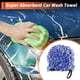 thumbnail image 2 of 1 Pc Toalla para Lavar Coches Microfibra Herramienta de Secado para Limpieza de Coches 23x12x1cm Azul Blanco, 2 of 6