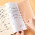 thumbnail image 4 of 10pcs A4 Clear Exercise Book Covers, Transparent Book Cover, Thicken Plastic Reusable And Adjustable Clear Book Covers, 4 of 5