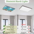 thumbnail image 5 of Turtle Magnetic Fluorescent Light Covers for Ceiling Lights 2x4 Feet, Shark Ocean Coral Underwater Scenery Sea Office Classroom Kitchen Drop Ceiling Light Covers Lighting Filters Shade Panel 3 Packs, 5 of 9