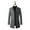 Gray, variant on XMMSWDLA Deals Clearance Mens Plus Top Wool Solid Color Woolen Cloth Button Lapel Overcoat Jacket