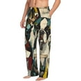 thumbnail image 6 of Disketp Colorful Bulldog Duo Men's Pajama Pants - Ultra Soft Fleece Sleep and Lounge Pants (Size: S-XXL)-Small, 6 of 6