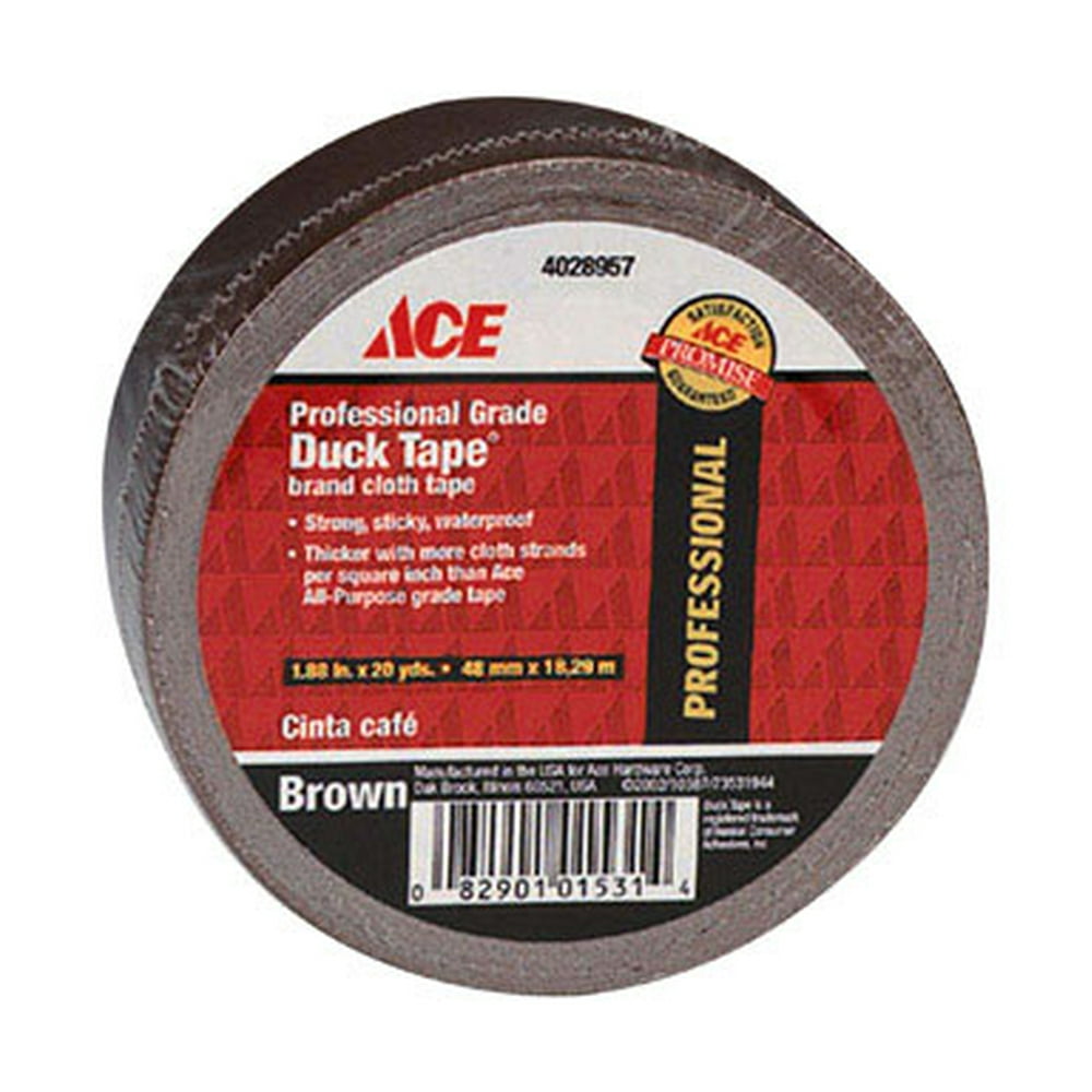 DUCT TAPE 20YD BROWN ACE