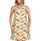 thumbnail image 1 of Easygdp Pizza Slices para Vestido Transpirable de Mujer, Vestido Suelto de Manga Corta con Pliegues y Bolsillos para el Verano, 1 of 7