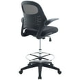 thumbnail image 2 of Modway Advance Drafting Chair with Mesh Back and Armrests in Black, 2 of 6
