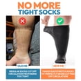 thumbnail image 4 of Viasox EasyStretch Crew Diabetic Socks for Men & Women, Non Binding Top, Seamless Toe, Loose Fit, 4 of 4