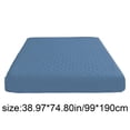 thumbnail image 3 of EDHITNR Waterproof Fitted Sheet Non Slip Bed Cover All Inclusive Mattress Protector, Soft Polyester Deep Pocket Bottom Sheet for Sleeping Naked, Blue, 3 of 7