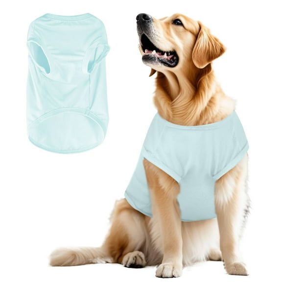 Dog Summer Shirt - Cooling Breathable Tie Dye T-Shirt for Small Medium Large Dogs - Sun Protection Sleeveless Vest Pet Clothing - Lightweight Stretchy Tank Top for Hot Weather