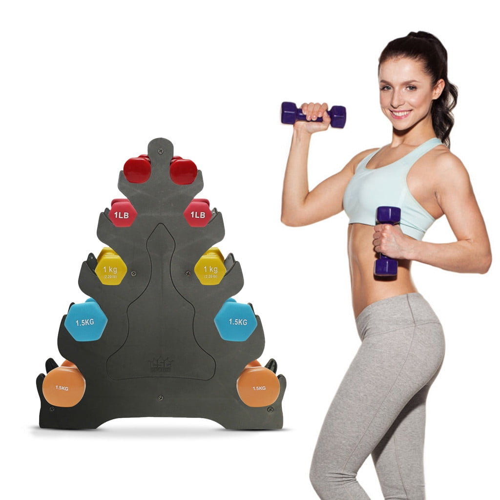 Yatlte 5-Tier Dumbbell Rack Only Weight Racks For Free Weights Dumbbell Tower (No Dumbbells Rack Only)
