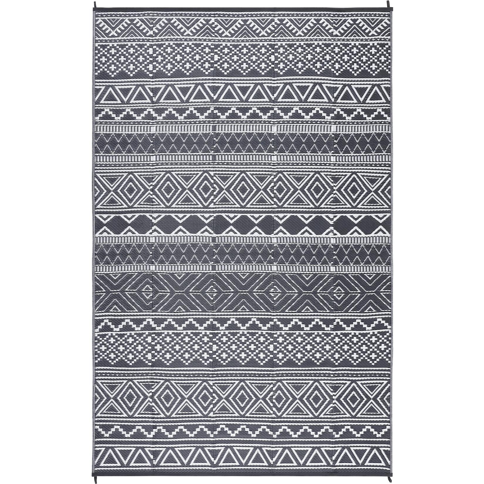 EastVita Area Rugs Carpets Outdoor Rugs ,Double Sided Mat , Waterproof and Sun Proof Plastic Grass Carpet for Backyard, Deck, Picnic gray 9*12ftA