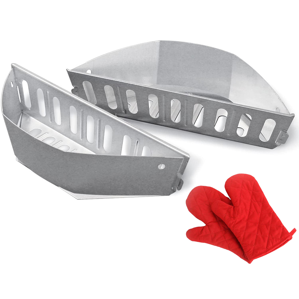 er 7403 CharBasket Charcoal Holders Set of 2 Bundle with Deco