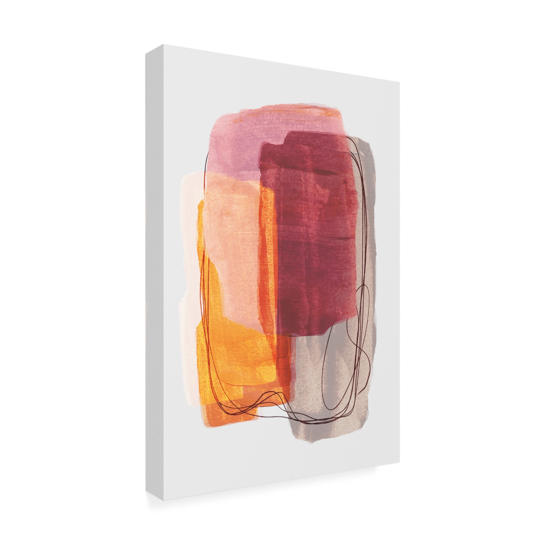 Trademark Fine Art Mareike Bohmer Abstract Brush Strokes 51 Canvas Wall Art