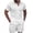 White, variant on Men's 2 Piece Outfit Short Sleeve Textured Button Up Shirt with Drawstring Casual Summer Party Vacation Matching Set for Men 2XL