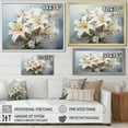 thumbnail image 4 of Designart "Blooming Lilies' Blossoms" Lilies Floater Framed Canvas Prints, 4 of 5