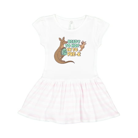 

Inktastic Ready to Hop into Pre-K Cute Kangaroo Family Gift Toddler Girl Dress