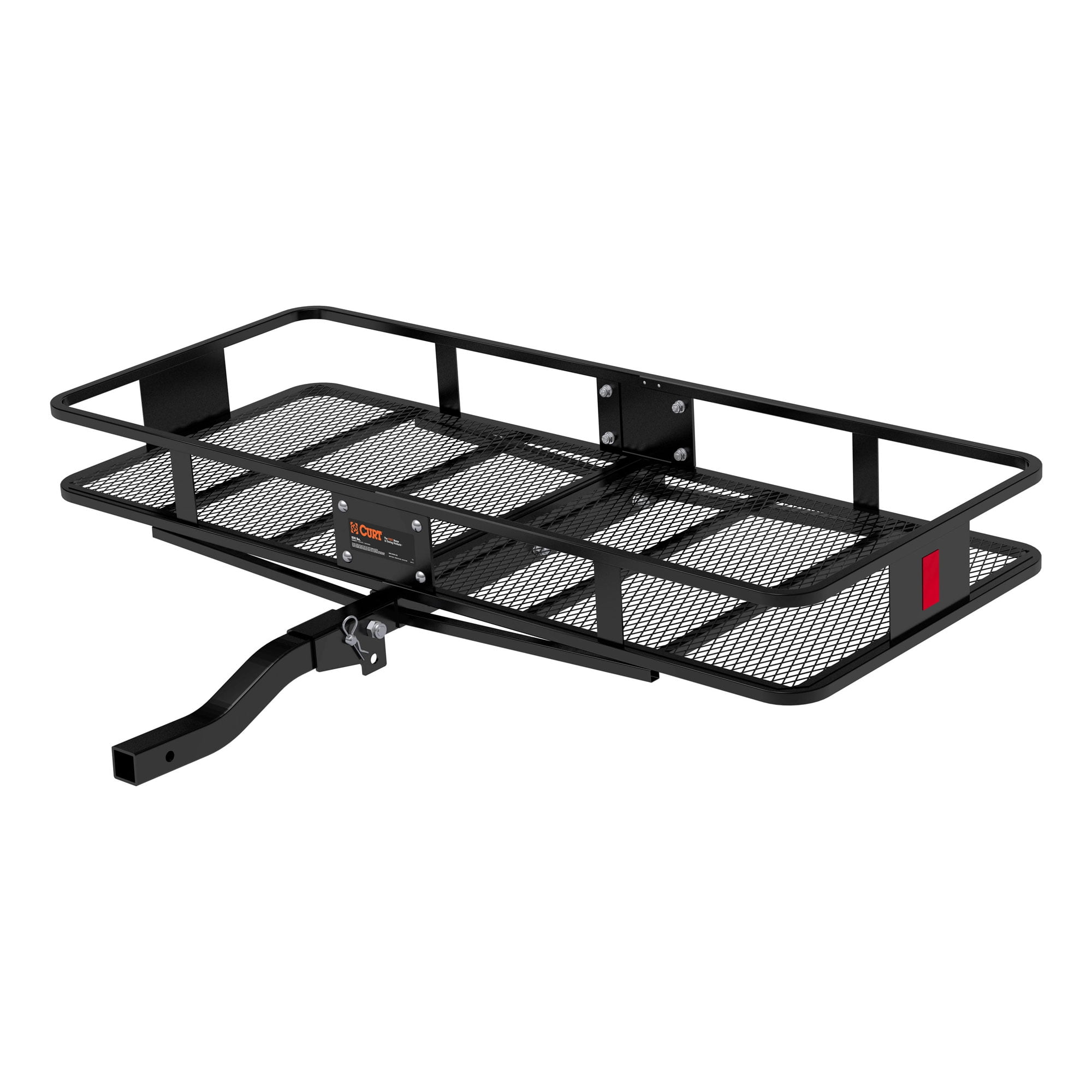 Hitch-Mounted Folding Cargo Carrier with 2-Bike Rack 500 lb Capacity OPEN BOX 