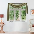 thumbnail image 4 of Woven Trends Ombre Curtains, Valances for Windows, Luxurious Scarf Valance, Voile Semi-Sheer Window Curtains, Livingroom, Bedroom or Kitchen, 144" x 50" Extra Long Scarf, Green, 4 of 7