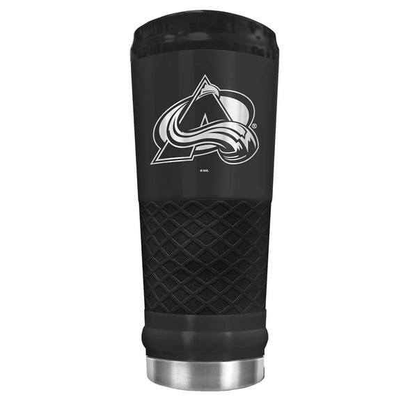 Black Colorado Avalanche Stealth Matte 24oz Tumbler