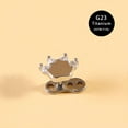 thumbnail image 3 of 16G Cute Paw Print Dermal Piercing Anchor Top and Base G23 Titanium Crown Butterfly Microdermal Piercing Internally Threaded Surface Skin Piercing Body Jewelry 1 PC, 3 of 3