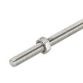 thumbnail image 4 of Uxcell 12Pack M10 x 300mm Fully Threaded Rod w 12Pack Hex Nuts, 1.5mm Pitch 304 Stainless Steel Right Hand Threaded Rod, 4 of 7