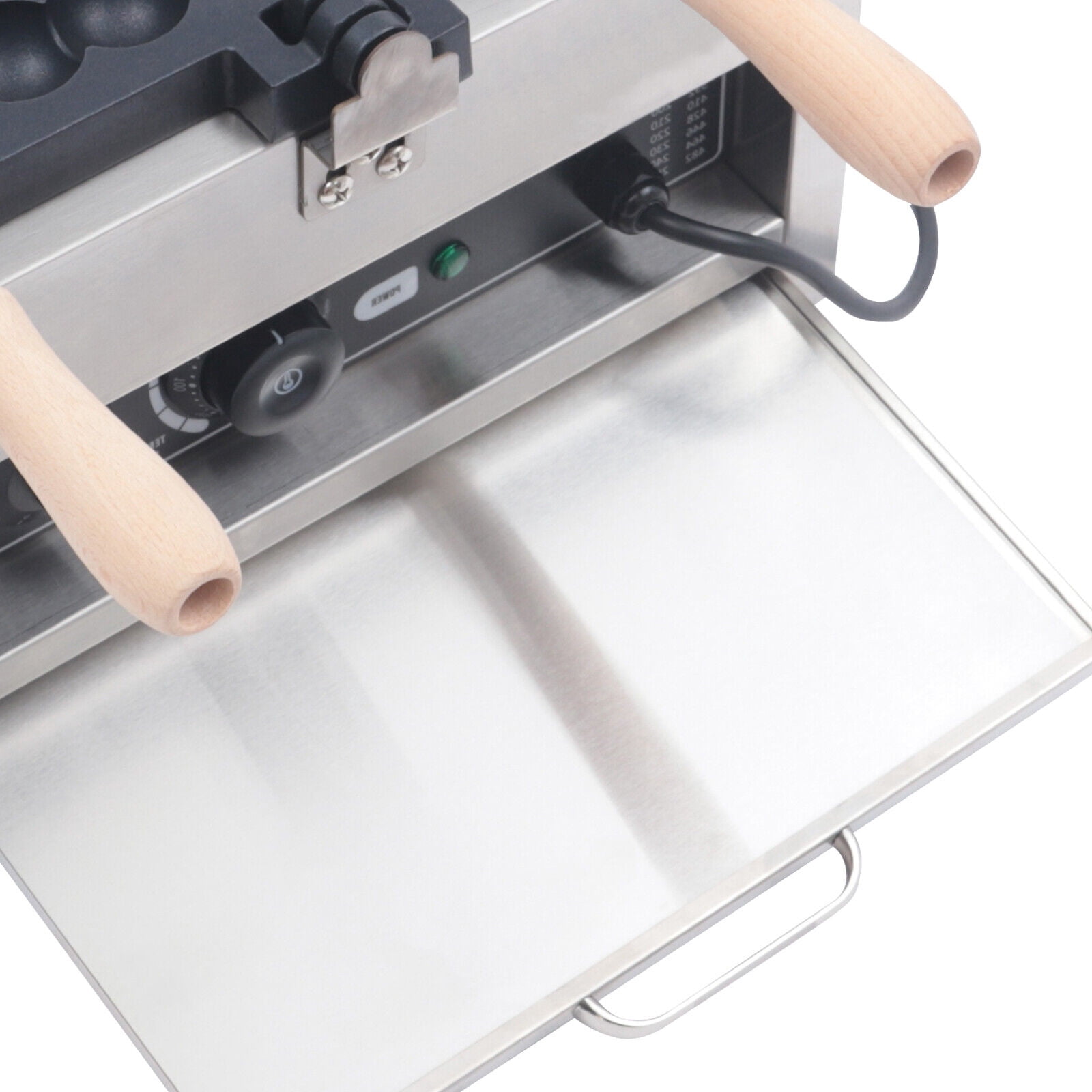 Miumaeov 6 Grids Commercial Waffle Maker Electric Non-stick Bubble Pancake Baking Machine 1400W 110V