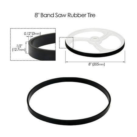

WoodWorking Band Saw Rubber Band Band Saw Scroll Wheel Rubber Ring 8-14Inch