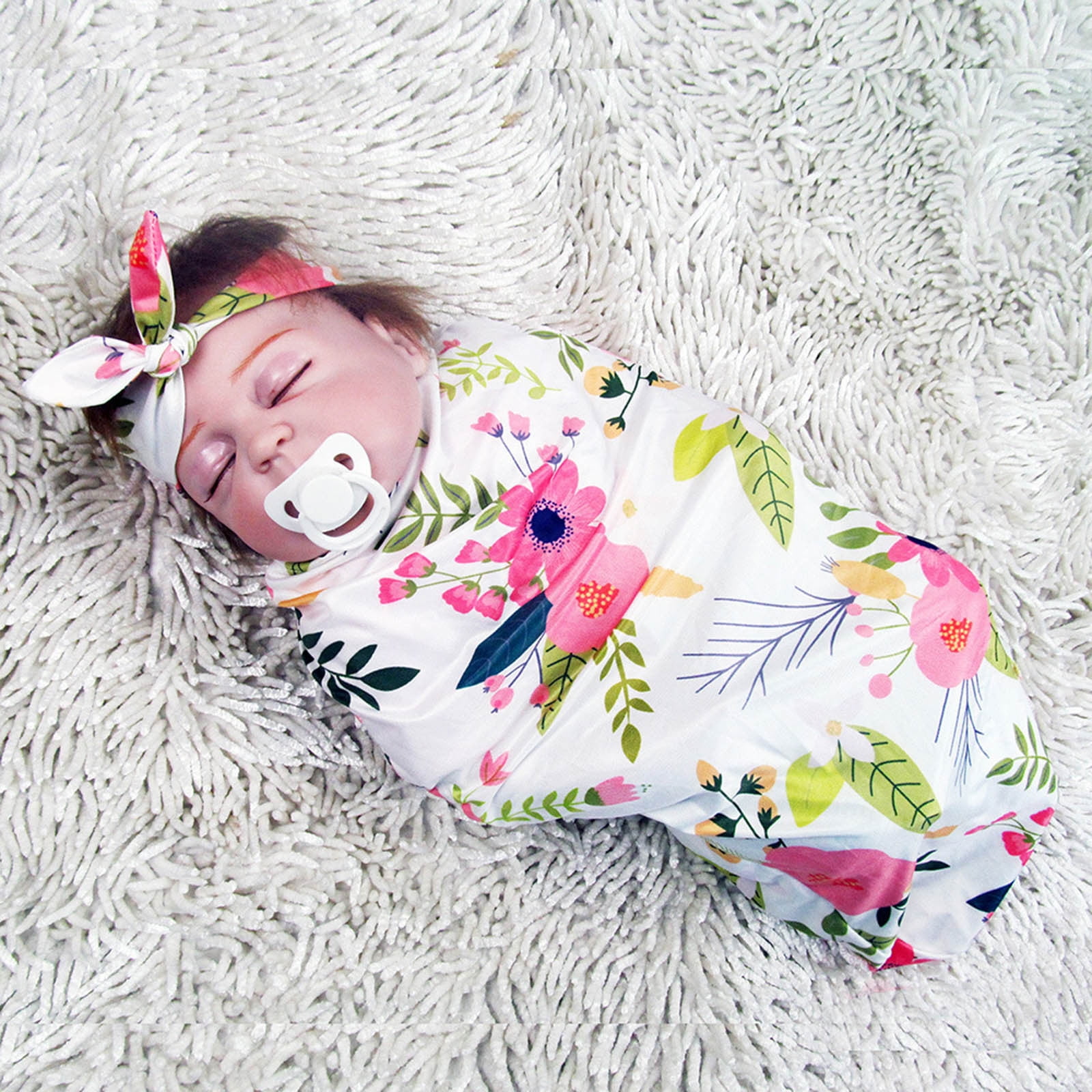 XZNGL Newborn Swaddle Blanket Baby Swaddle Wrap Newborn Blanket Organic Cotton Swaddle Swaddling Headbands Set Organic Cotton Blanket Baby Swaddle Blanket Organic Baby Blanket Baby Wrap Swaddle Walmar...