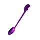 thumbnail image 4 of Utensilios de material acero Inoxidable Cucharas Tenedores Cubiertos para Niños Cuchara Morada, 4 of 8