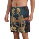 thumbnail image 2 of Balery Romantic Skeletons Under Moon Traje de Baño Estilo Hawaiano para Hombre, Shorts de Secado Rápido con Bolsillos-Medium, 2 of 6
