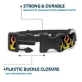 thumbnail image 4 of Buckle-Down Pet Collar, Dog Collar Plastic Buckle, Flames Black Yellow Orange, 7 to 8.5 Inches 0.5 Inch Wide, 4 of 8