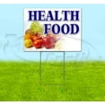 thumbnail image 1 of Health Food (18" x 24") Yard Sign, Includes Metal Step Stake, 1 of 6